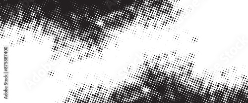 Halftone noise texture. Grunge dirty speckles, spots, dots background. Black and white grit sand grain wallpaper