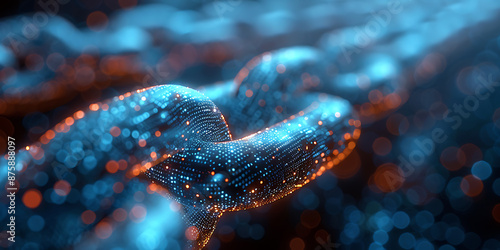 Blockchain Technology Banner - Modern Canvas Design