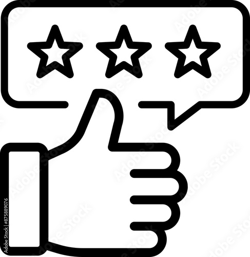 Customer Review Icon Rating Feedback Symbol