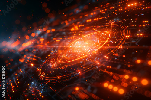 Intricate Tech Canvas: Futuristic Abstract Background