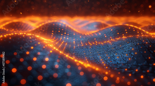 Quantum Computing Principles: Futuristic Digital Art