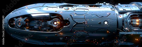 Stylized Robotics Backdrop: Abstract Canvas & Copyspace