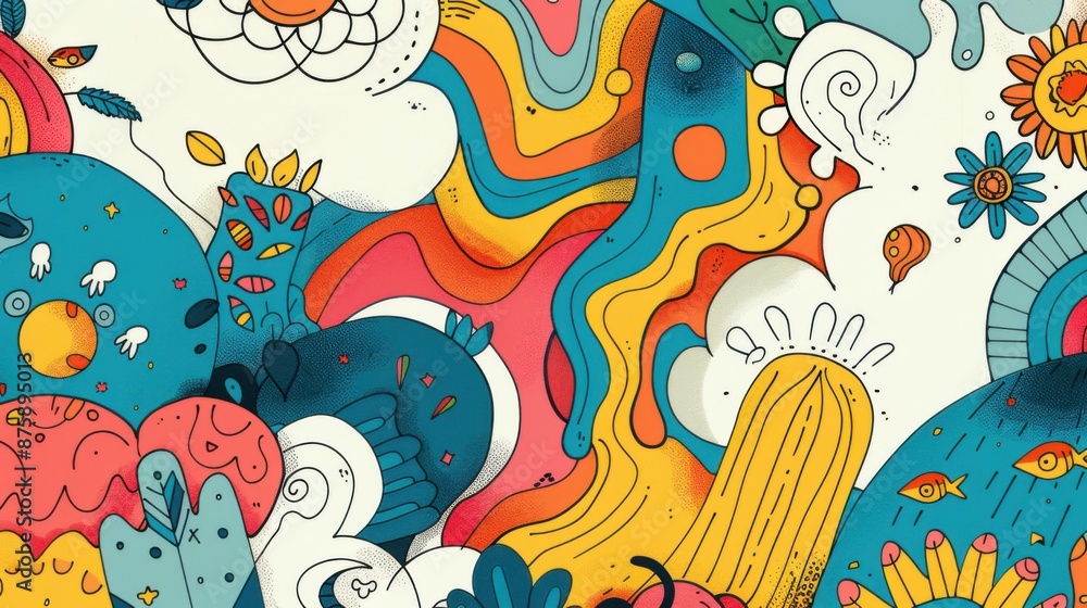 Naklejka premium Seamless pattern background