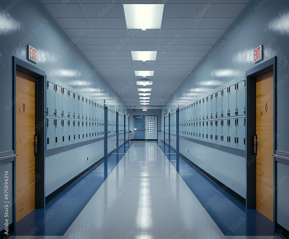 modern empty corridor interior modern empty corridor interior