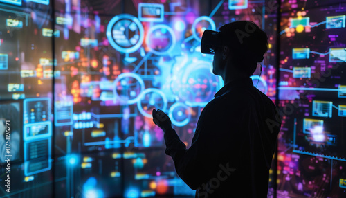 Write about a company that has integrated holographic data visualization into its daily operations. How do employees interact with the data? Describe a typical day in the office with this advanced tec