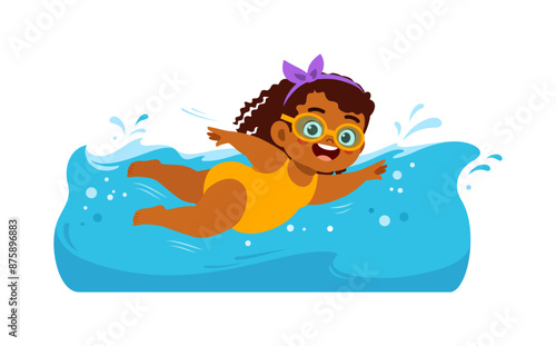 fat little kid do swimming for weight loss