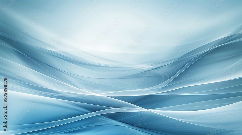 Fototapeta premium Serene Blue Soft Light Background with Empty Space