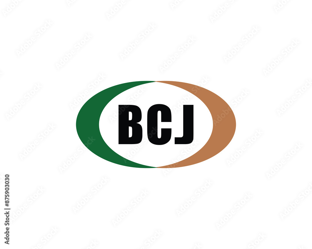 BCJ logo design vector template. BCJ logo design. BCJ logo design vector template. BCJ logo design.