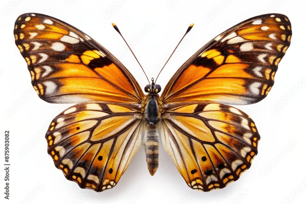 Fototapeta premium beautiful butterfly on a white background