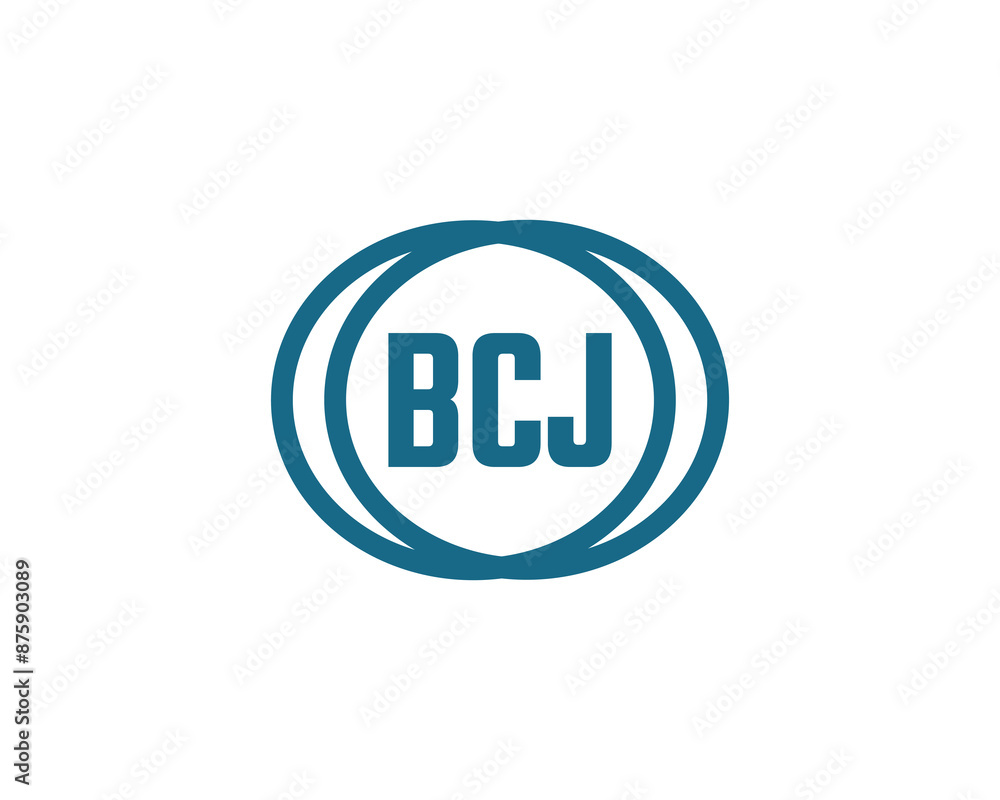BCJ logo design vector template. BCJ logo design. BCJ logo design vector template. BCJ logo design.