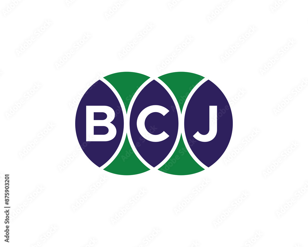 BCJ logo design vector template. BCJ logo design. BCJ logo design vector template. BCJ logo design.