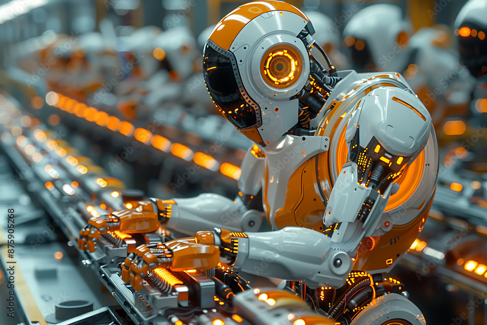 Industrial Robotics Assembly | Copy Space Industrial Robotics Assembly | Copy Space