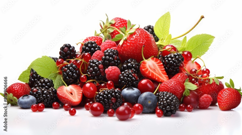Assorted sweet ripe fruits and berries on white background: colorful selection of fresh and juicy strawberries, blueberries, raspberries, and nectarines, ideal for healthy eating and summer recipes
Assorted sweet ripe fruits and berries on white background: colorful selection of fresh and juicy strawberries, blueberries, raspberries, and nectarines, ideal for healthy eating and summer recipes