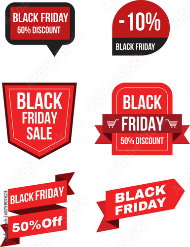 Black Friday banner. Special discount offer design. Product discount festival