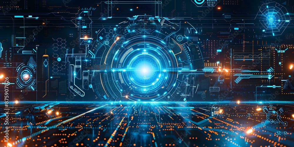Futuristic Technology Background Futuristic Technology Background