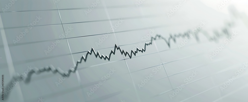 Simple line graph on a clean sleek backdrop, symbolizing market trends. Simple line graph on a clean sleek backdrop, symbolizing market trends.
