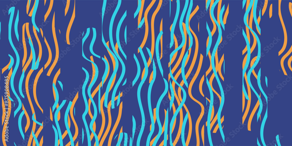 Brown and Blue Retro Style Wallpaper, Background Design for Your Business with Abstract Geometric Curves Pattern - Applicable for Web, Presentations, Placards, Posters - Creative Vector Template Brown and Blue Retro Style Wallpaper, Background Design for Your Business with Abstract Geometric Curves Pattern - Applicable for Web, Presentations, Placards, Posters - Creative Vector Template