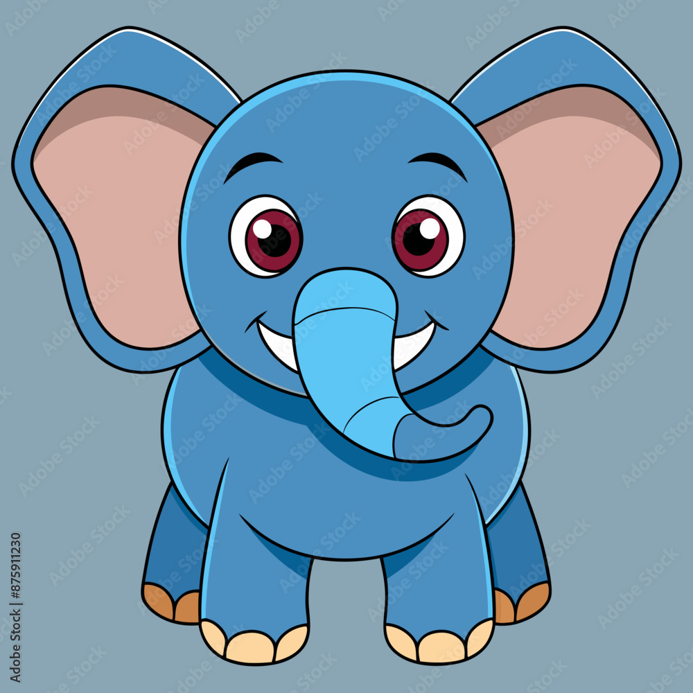 Fototapeta premium Majestic Elephant Logo Design - Bold and Powerful Wildlife Emblem