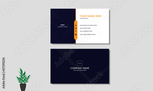 Modern business card design template, simple business card template, visiting card layout.