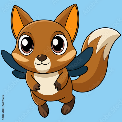 Agile Flying Squirrel Logo Design - Playful and Unique Forest Emblem