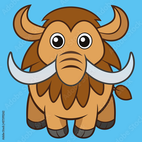 Powerful Mammoth Logo Design - Bold and Majestic Prehistoric Animal Emblem