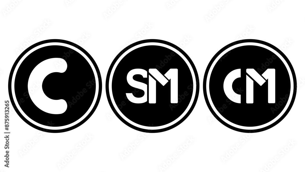 Registered trademark logo, , black isolated silhouette Registered trademark logo, , black isolated silhouette