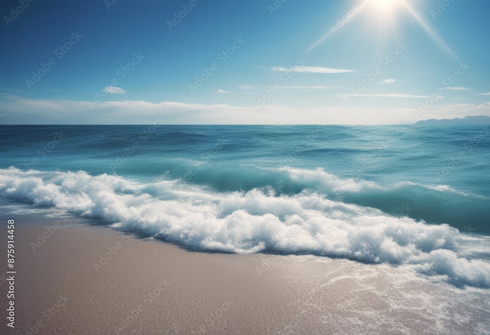 Obraz premium cloud ocean sea air clean atmosphere blue ecology sky water cloudy bright