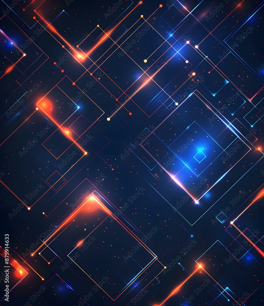 Blue and orange geometric background Blue and orange geometric background