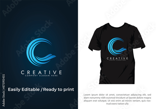 Water wave icon T Shirt Vector, circle blue tornado logo symbol isolated, abstract hurricane logo symbol, typhoon vector illustration