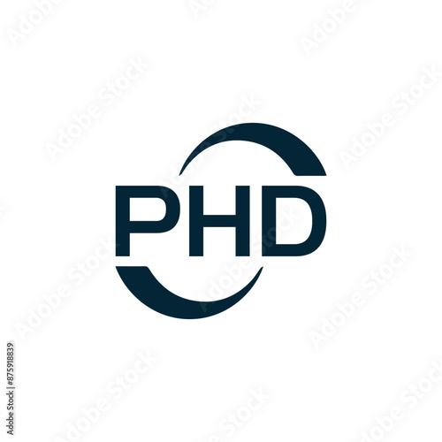 PHD logo. P H D design. White PHD letter. PHD, P H D letter logo design. P H D letter logo design in GOLD, GOLDEN LOGO, THREE, style. letter logo set in one artboard. P H D letter logo vector design.