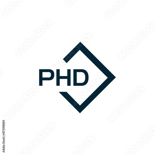PHD logo. P H D design. White PHD letter. PHD, P H D letter logo design. P H D letter logo design in GOLD, GOLDEN LOGO, THREE, style. letter logo set in one artboard. P H D letter logo vector design.