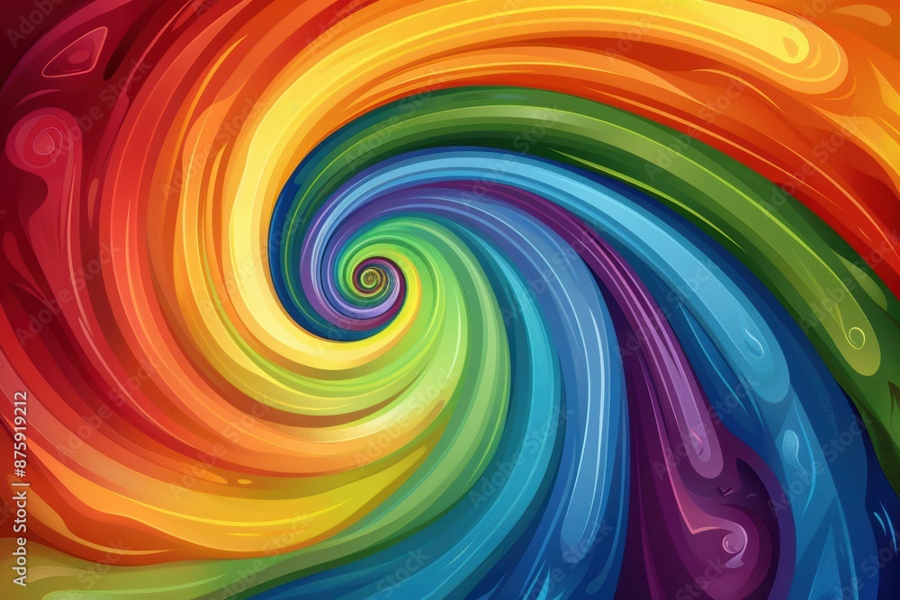 Abstract Rainbow Background Design: Artistic Multi-Color Twirl with Whirling Vortex and Vibrant Chromatic Textures Abstract Rainbow Background Design: Artistic Multi-Color Twirl with Whirling Vortex and Vibrant Chromatic Textures