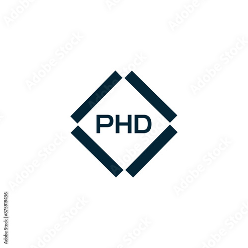 PHD logo. P H D design. White PHD letter. PHD, P H D letter logo design. P H D letter logo design in GOLD, GOLDEN LOGO, THREE, style. letter logo set in one artboard. P H D letter logo vector design.