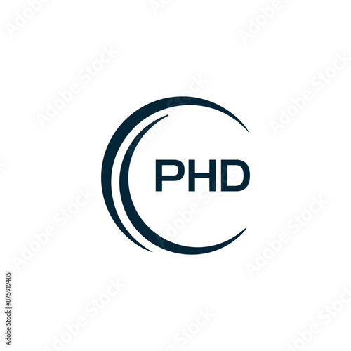 PHD logo. P H D design. White PHD letter. PHD, P H D letter logo design. P H D letter logo design in GOLD, GOLDEN LOGO, THREE, style. letter logo set in one artboard. P H D letter logo vector design.