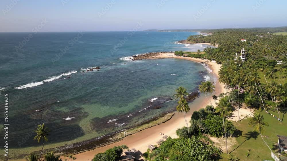 The aerial view of the South Coast of Sri Lanka The aerial view of the South Coast of Sri Lanka