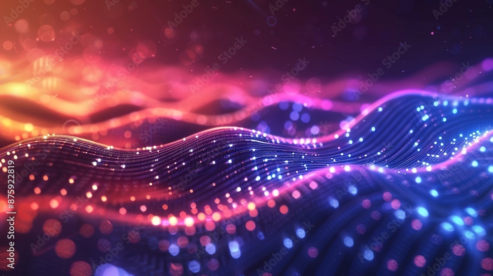 Futuristic Gradient Background with Digital Data Streams and Light Effects for Technology Concepts Futuristic Gradient Background with Digital Data Streams and Light Effects for Technology Concepts
