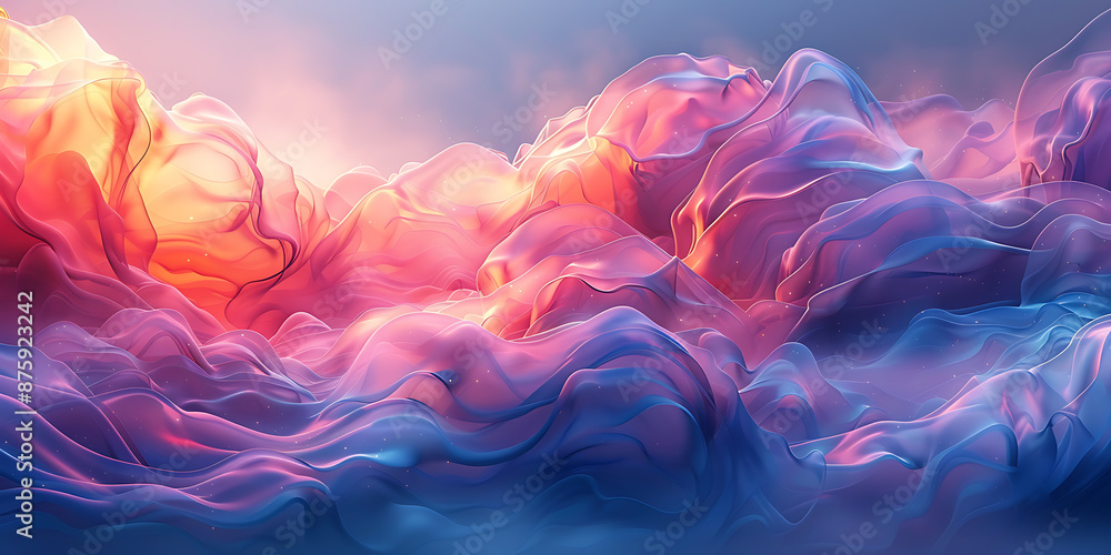 Obraz premium Neon Technology Canvas Background - Abstract Design