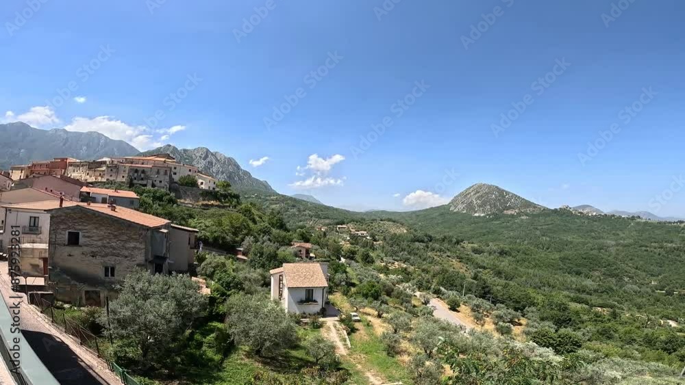 Landscape view from Scapoli, a village in Molise, Italy. Landscape view from Scapoli, a village in Molise, Italy.