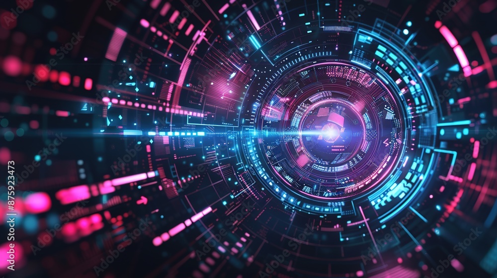 Digital Futurism - Abstract Geometric Shapes Background for Tech Projects Digital Futurism - Abstract Geometric Shapes Background for Tech Projects