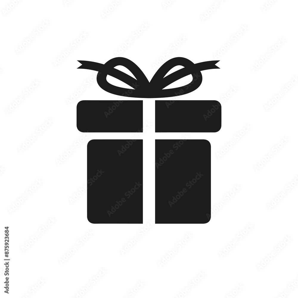 gift box icon solid, package birthday, surprise box gift box icon solid, package birthday, surprise box