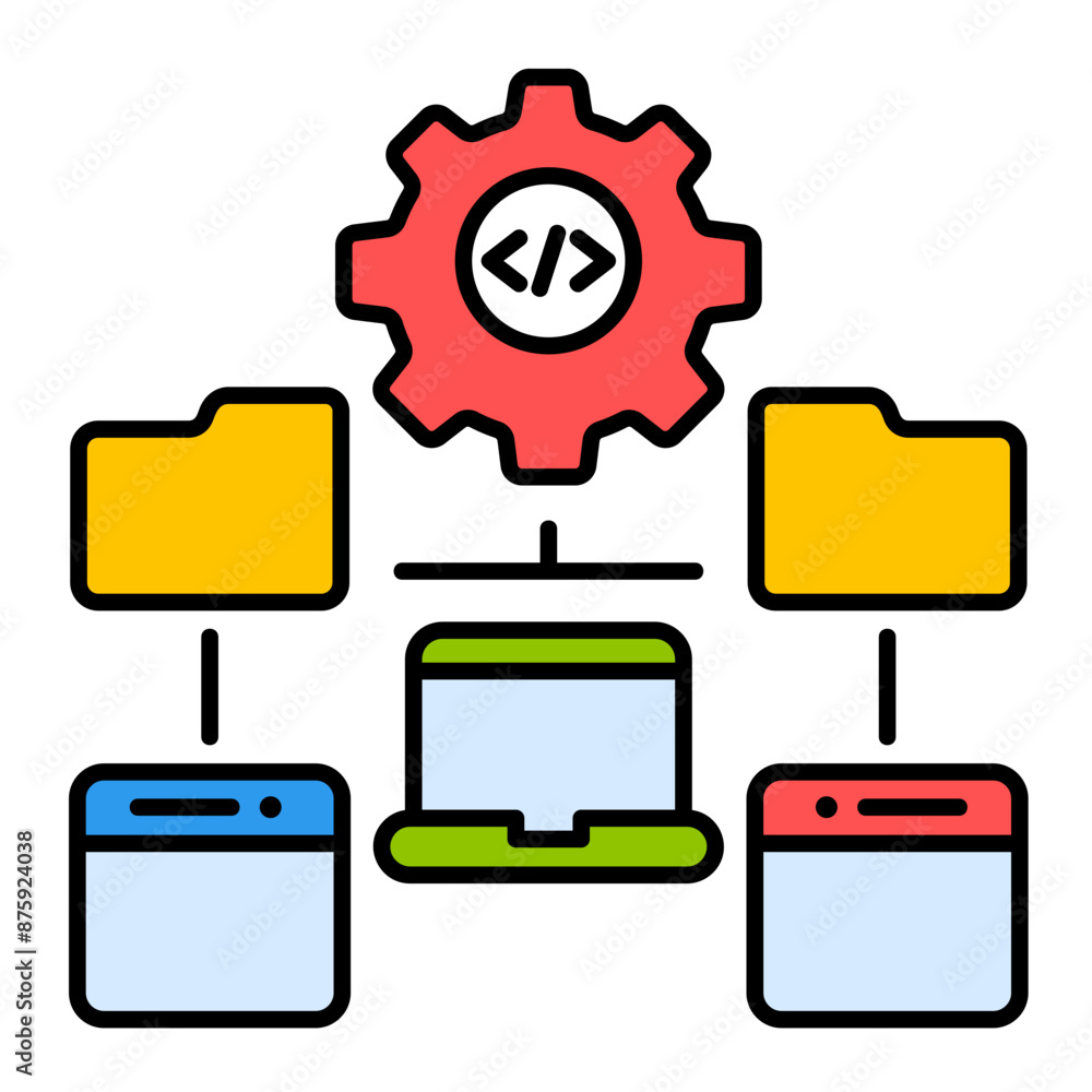 Infrastructure Management Icon Infrastructure Management Icon