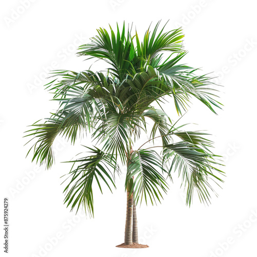 king palm tree isolated on white background, small king palm tree, full grown king palm tree






