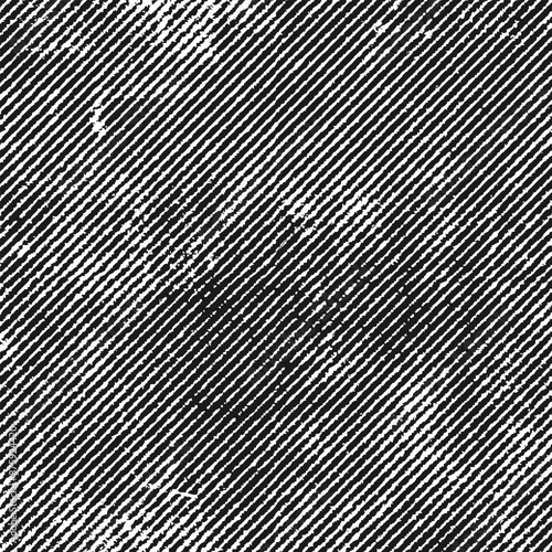Distressed Diagonal Lines Grunge Halftone Pattern