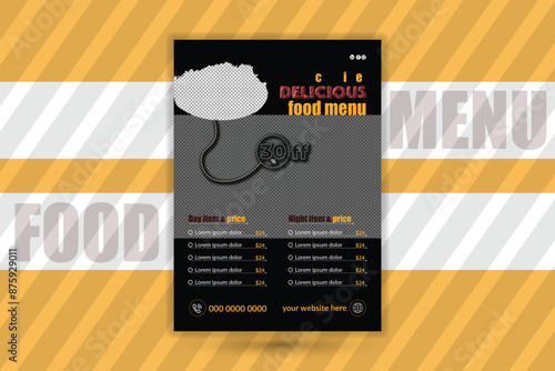 This is a food menu
Modern Creative Design Template For Restaurant Business.