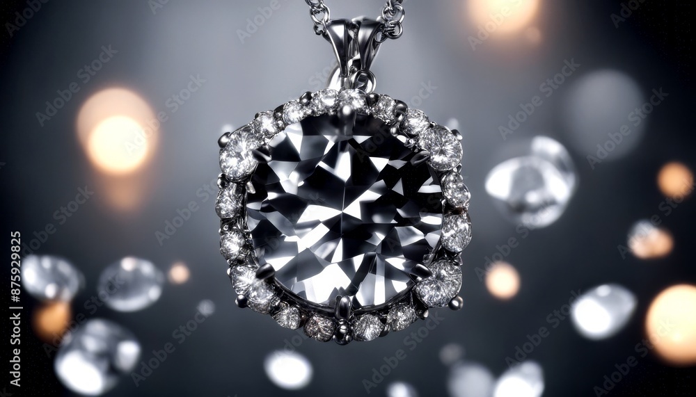 diamond beautiful black occasion on brilliant necklace elegant olated style luxury gold background female love diamond beautiful black occasion on brilliant necklace elegant olated style luxury gold background female love