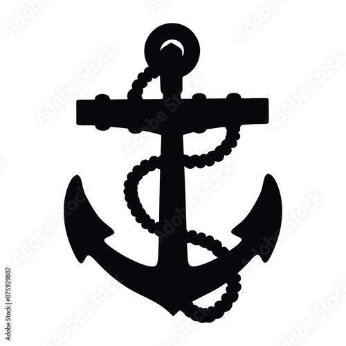 Anchor Icon Art Vector Illustration