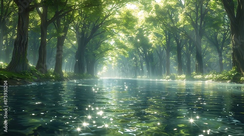 morning in the forest