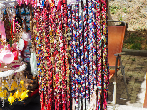 Traditional authentic kesan loincloth and dress accessories handcrafted in the Black Sea region in Turkey photo