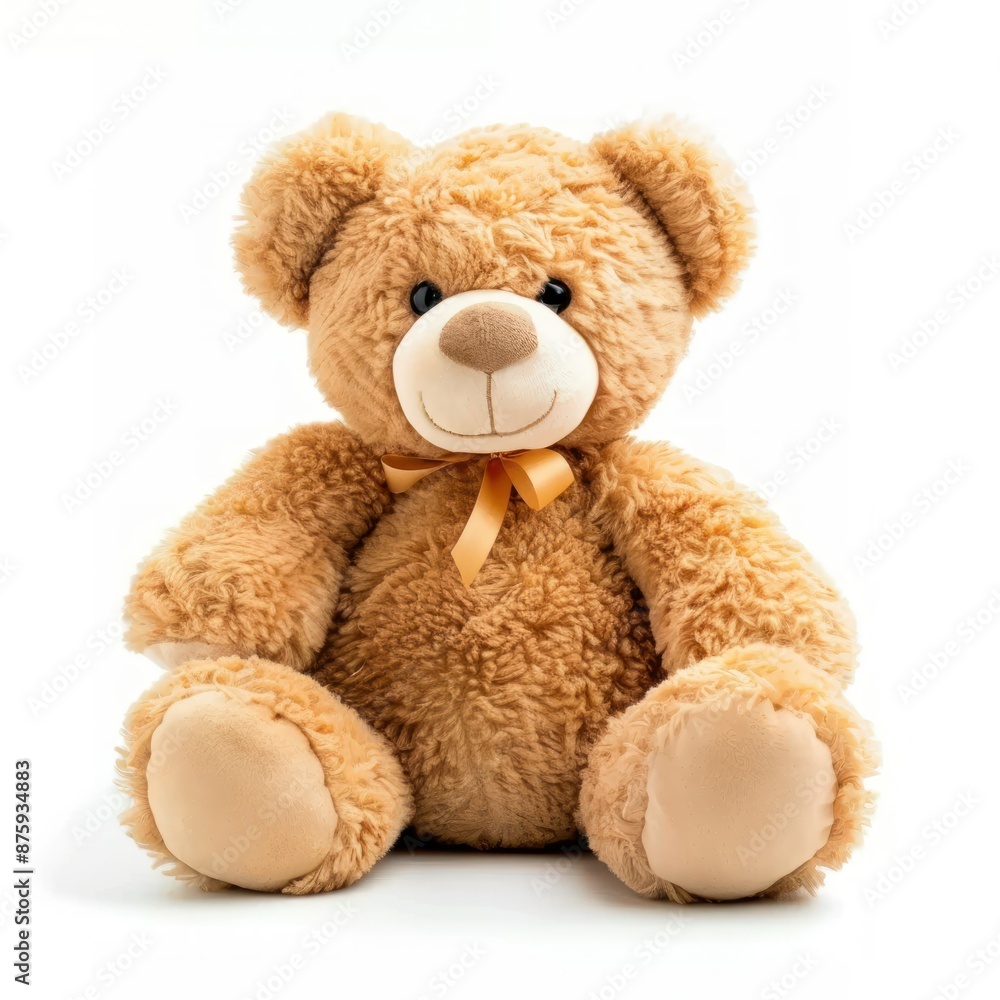 Obraz premium Soft Teddy Bear Isolated on White