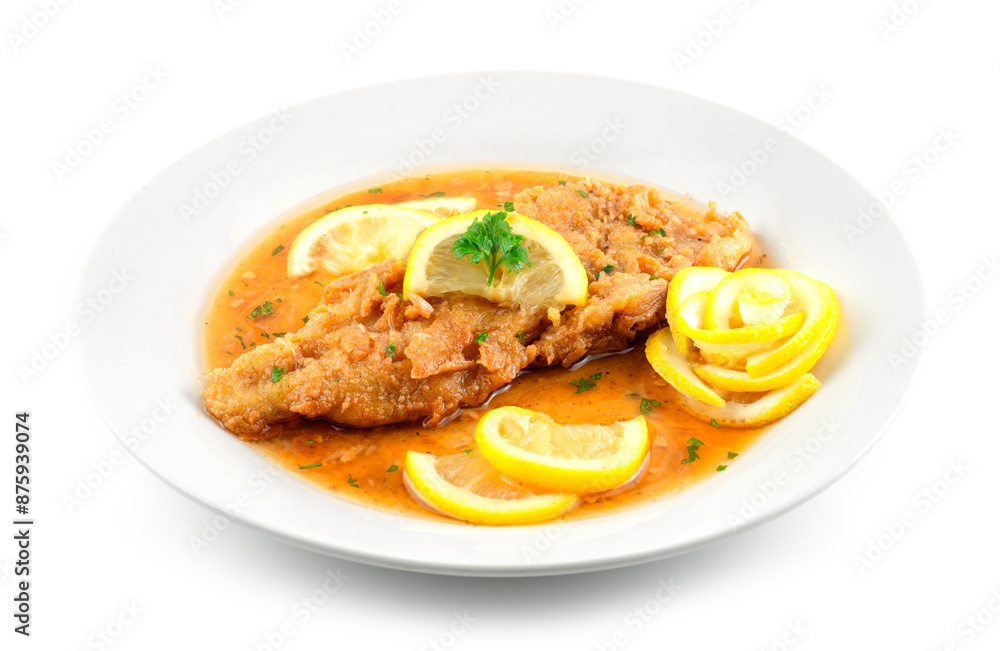 Fried Fish with Garlic Butter Sauce Fried Fish with Garlic Butter Sauce
